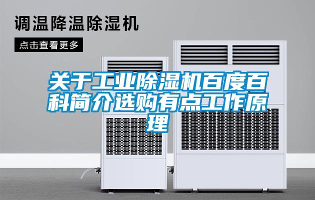 關于工業(yè)除濕機百度百科簡介選購有點工作原理