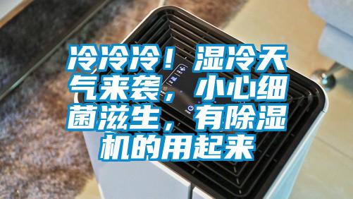 冷冷冷！濕冷天氣來襲，小心細菌滋生，有除濕機的用起來