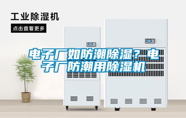 電子廠如防潮除濕？電子廠防潮用除濕機(jī)