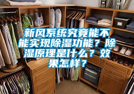 新風系統(tǒng)究竟能不能實現(xiàn)除濕功能？除濕原理是什么？效果怎樣？