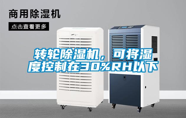 轉輪除濕機，可將濕度控制在30%RH以下