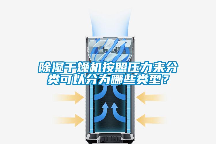 除濕干燥機按照壓力來分類可以分為哪些類型？