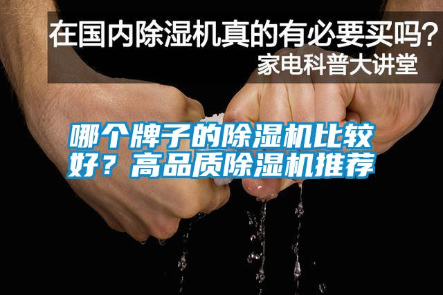哪個牌子的除濕機比較好?高品質除濕機推薦