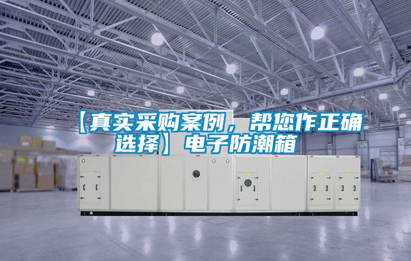 【真實采購案例，幫您作正確選擇】電子防潮箱