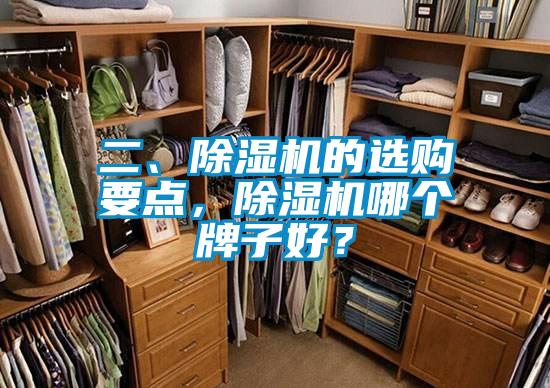 二、除濕機的選購要點，除濕機哪個牌子好？