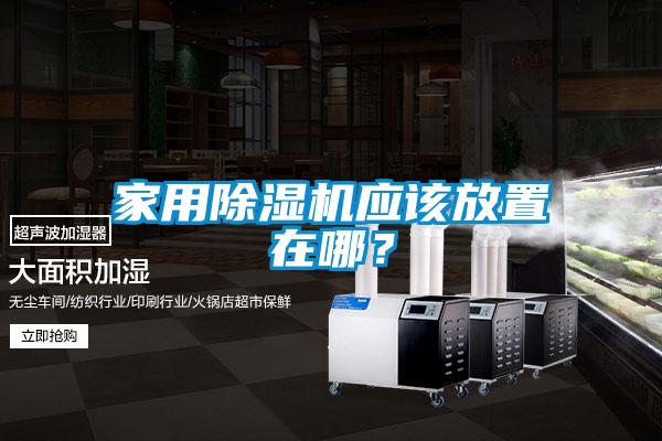 家用除濕機應該放置在哪？