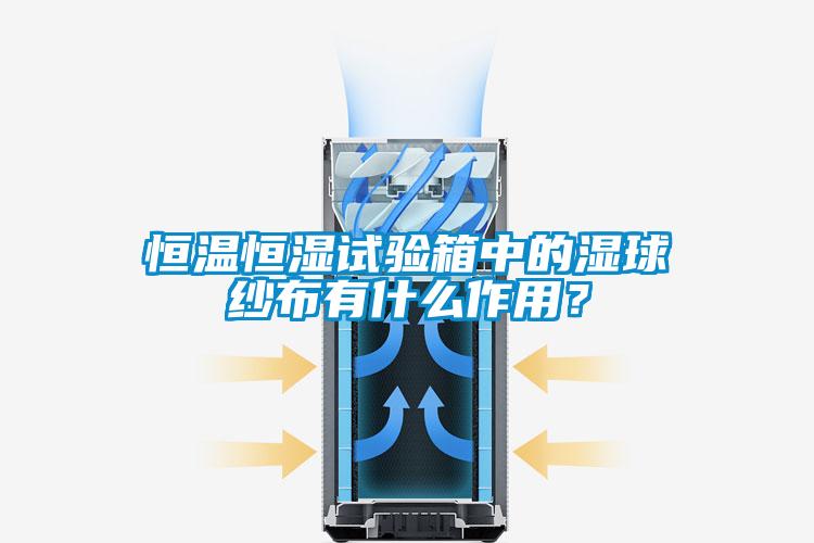 恒溫恒濕試驗箱中的濕球紗布有什么作用?