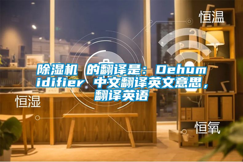 除濕機(jī) 的翻譯是：Dehumidifier 中文翻譯英文意思，翻譯英語