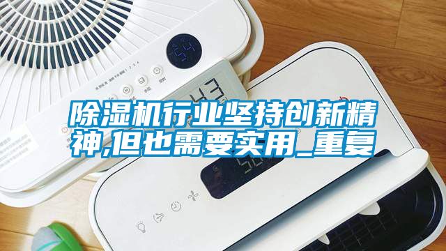 除濕機行業堅持創新精神,但也需要實用_重復